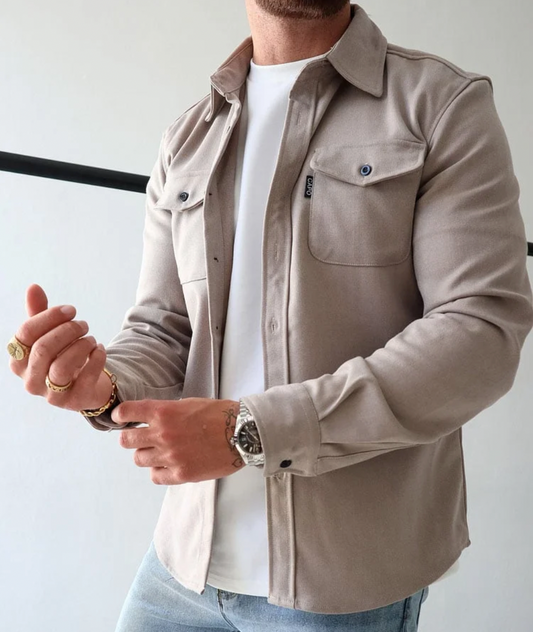 Veste homme élégante à boutons dorés - BlxckFR