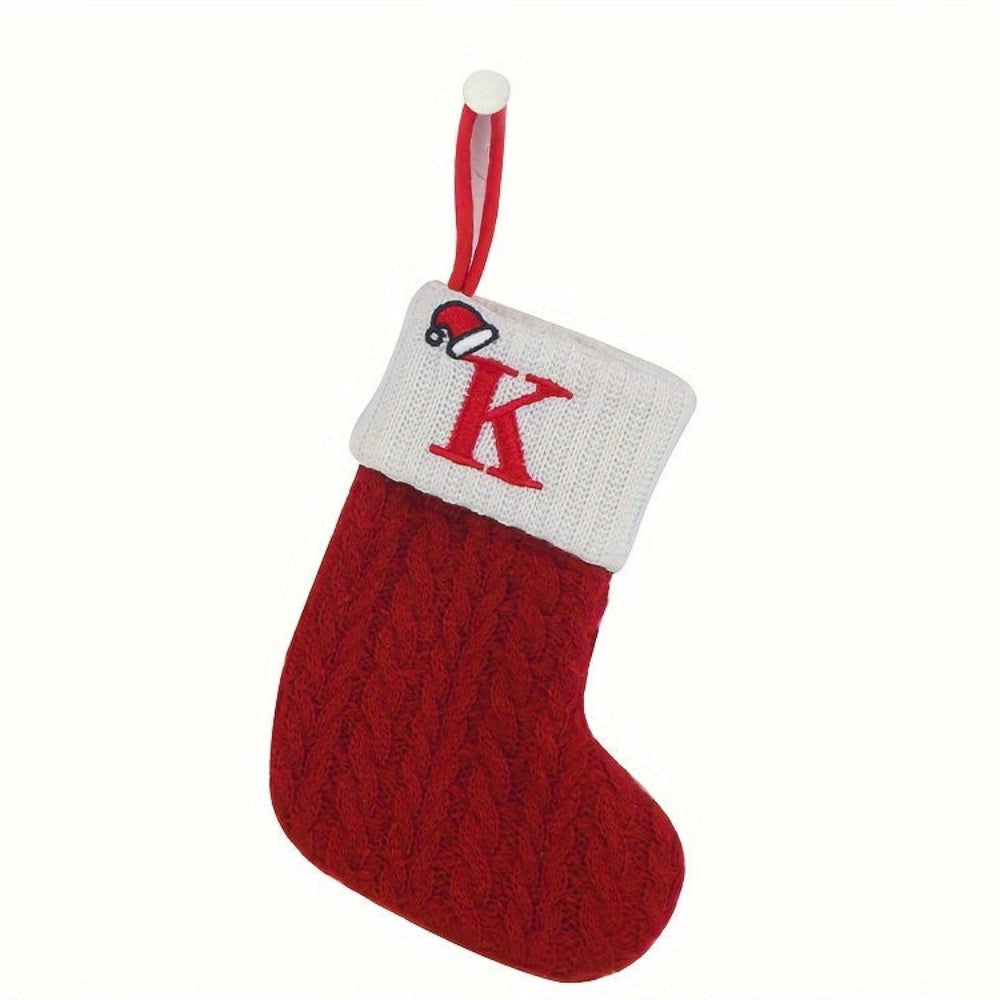 Chaussette de Noël Tricotée Personnalisée Décorative