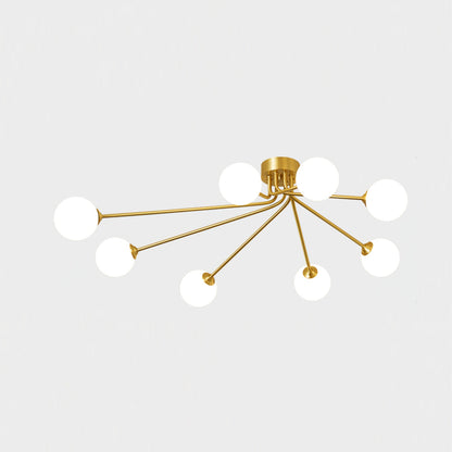 Lampe Plafond Élégante en Métal avec Éclairage Doux
