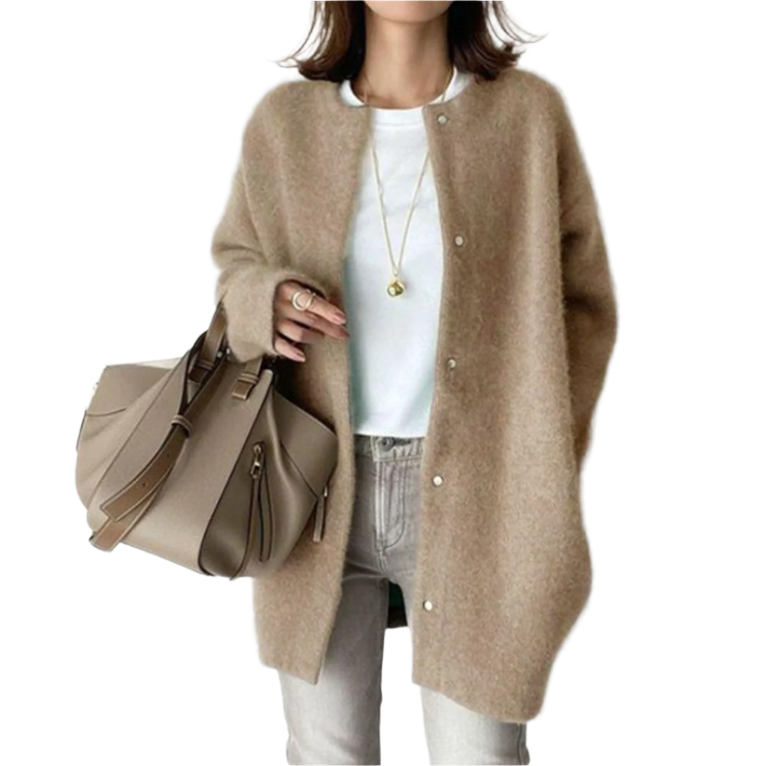 Cardigan Femme Oversize Boutonné