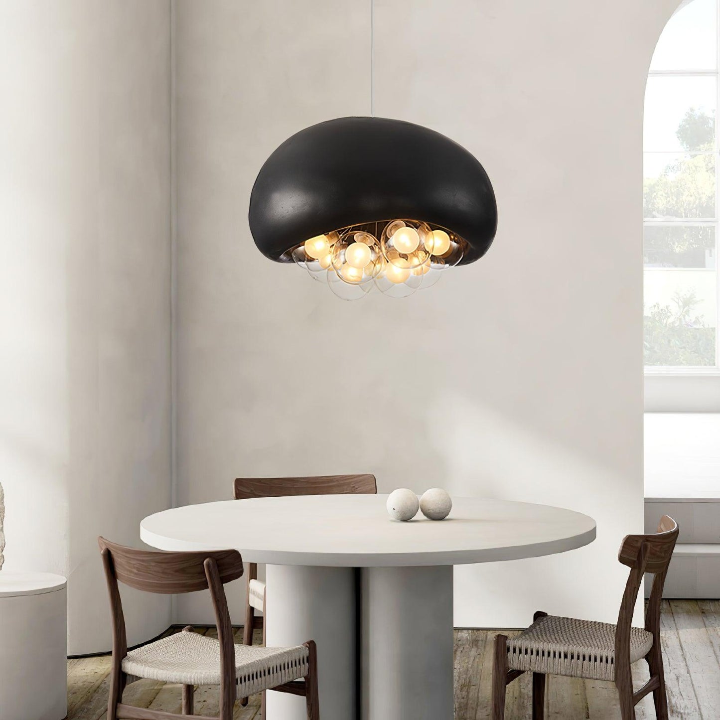 Luminaire Suspendu Élégant Verre Métal - Foivo