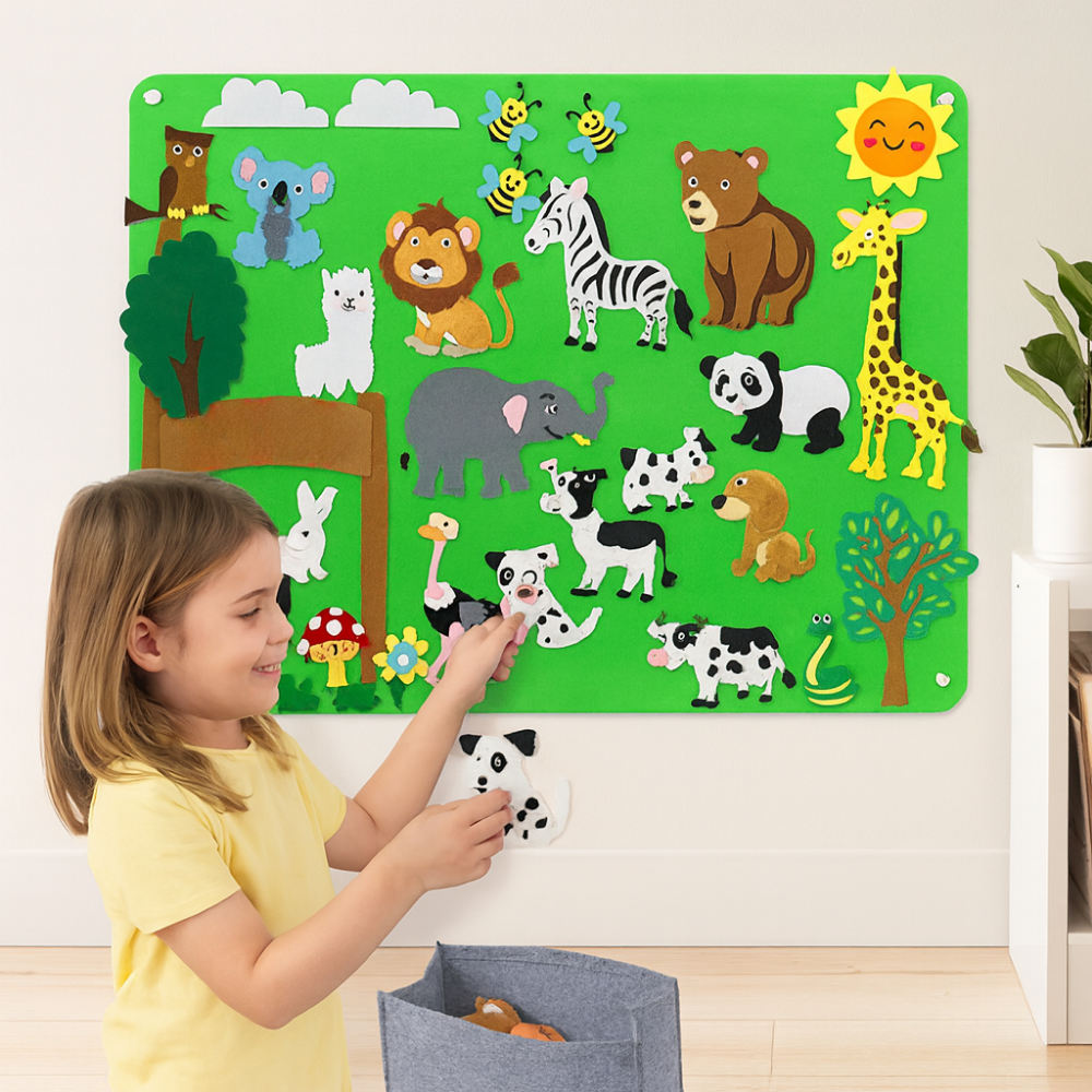 Décoration Murale Enfant Animaux Éducatifs - BlxckFR