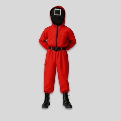Costume d'Halloween Effrayant pour Enfant - Masque de Cosplay Protège