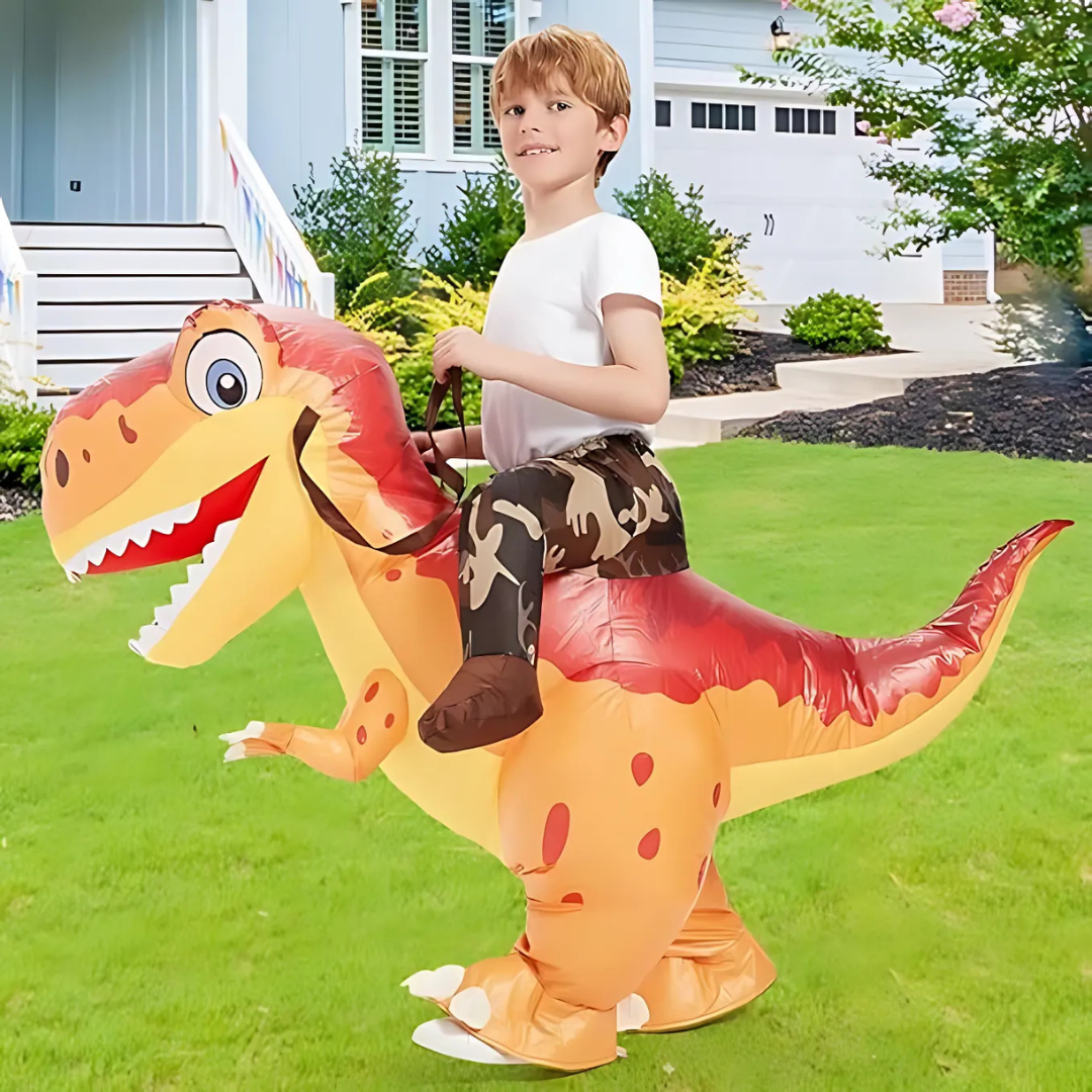 Costume T-Rex Gonflable pour Enfant avec Système de Ventilation - Foivo