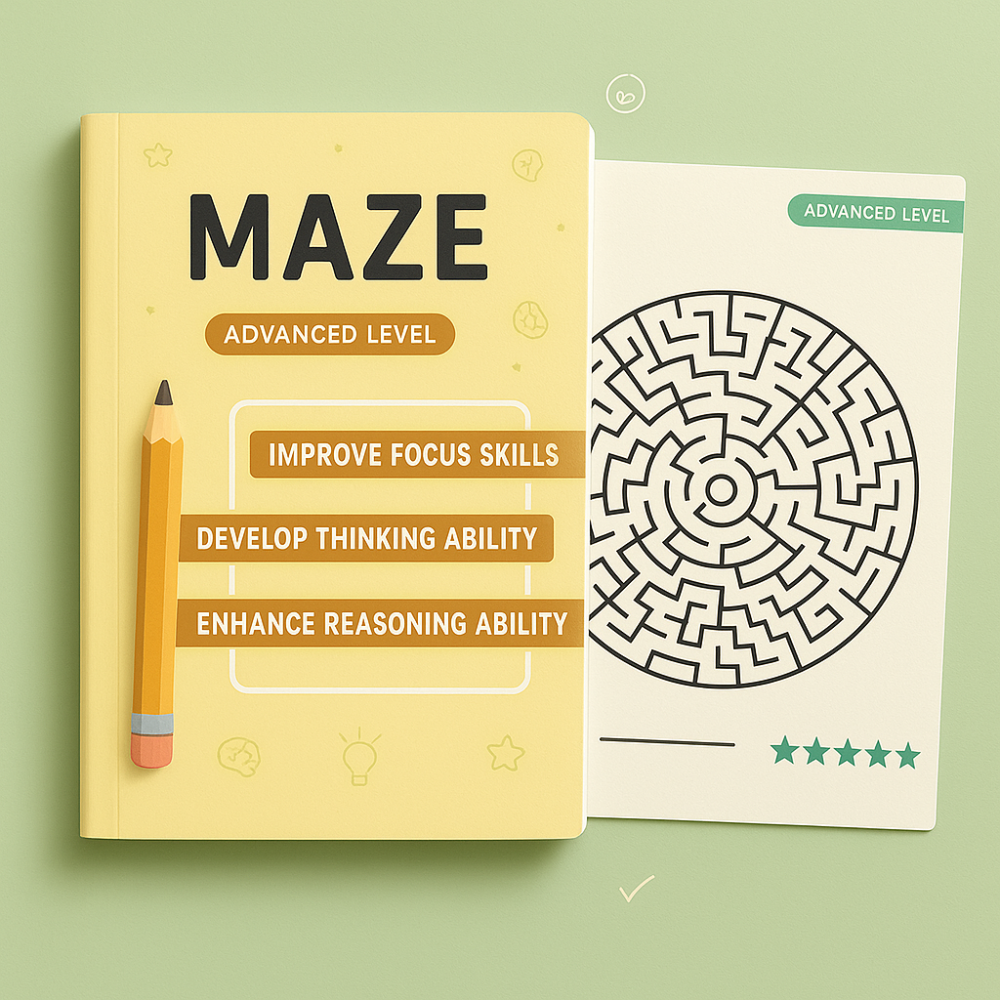 Livre de Puzzles Enfants Jeux de Labyrinthe Éducatif
