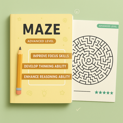 Livre de Puzzles Enfants Jeux de Labyrinthe Éducatif