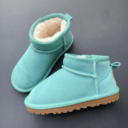 Chaussures Hiver Enfants Fourrure Douillettes - Chaussures Anti-Dérapantes Mollet