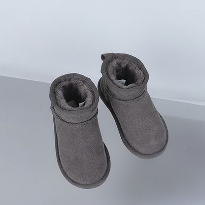 Chaussures Hiver Enfants Fourrure Douillettes - Chaussures Anti-Dérapantes Mollet