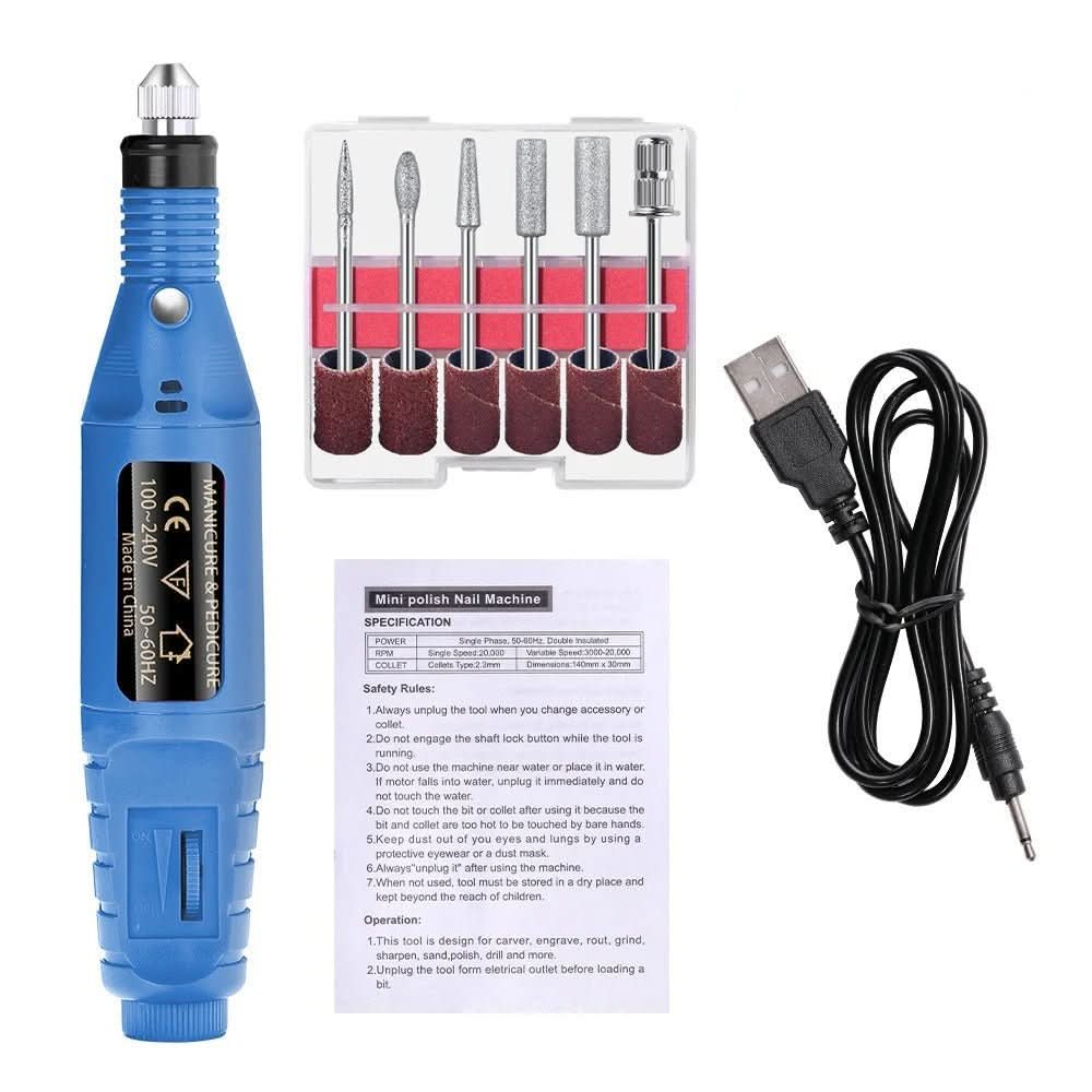 Kit de Manucure et Pédicure Électrique 6 en 1 7