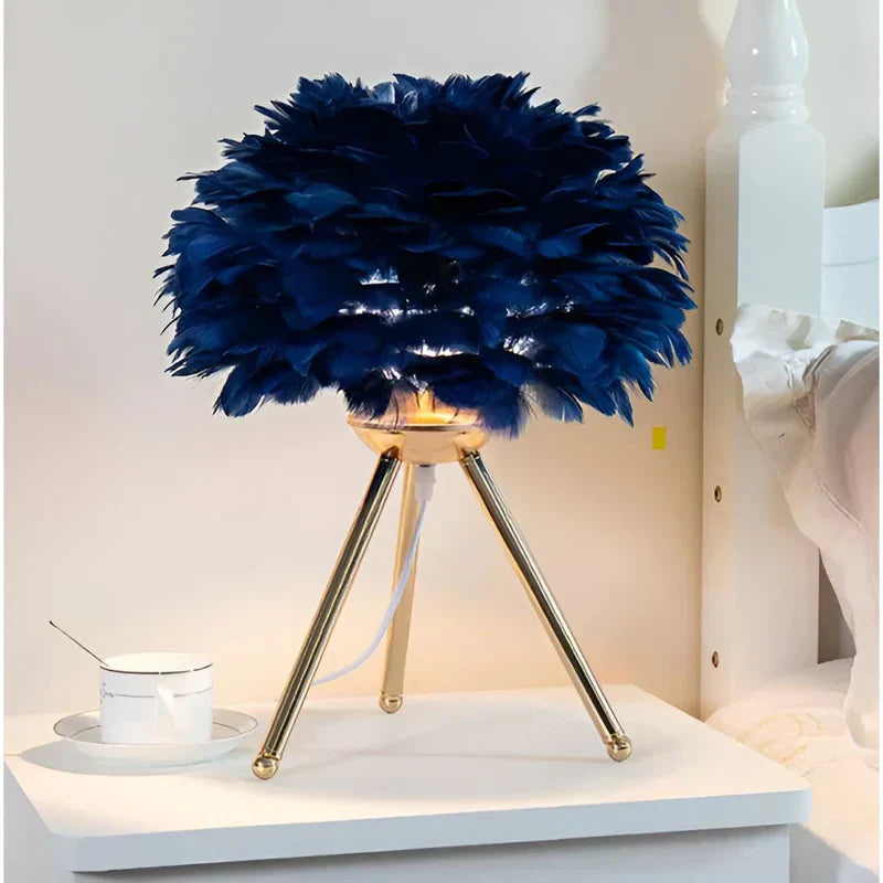 Lampe en Plumes Délicieuse et Élégante