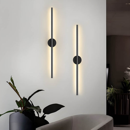 Lampe Murale Design Élégante – Éclairage LED Slim en Métal et Caoutchouc - Foivo