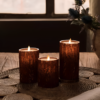 Bougies LED Ambiance Chaude Décoration Maison