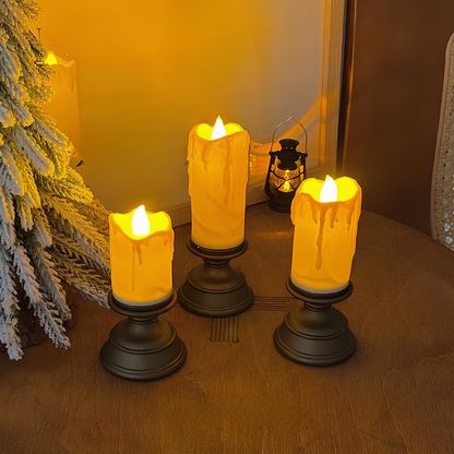 Bougies LED Ambiance Chaude Décoration Maison