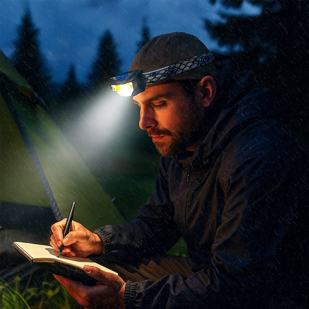 Lampe Frontale LED Étanche pour Chasse - BlxckFR