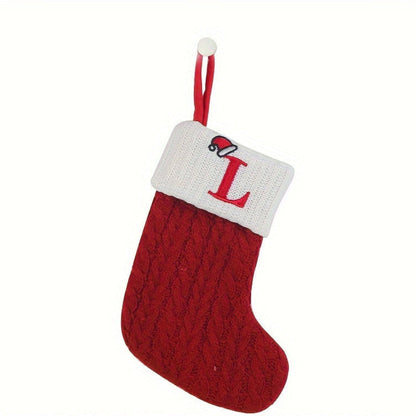 Chaussette de Noël Tricotée Personnalisée Décorative