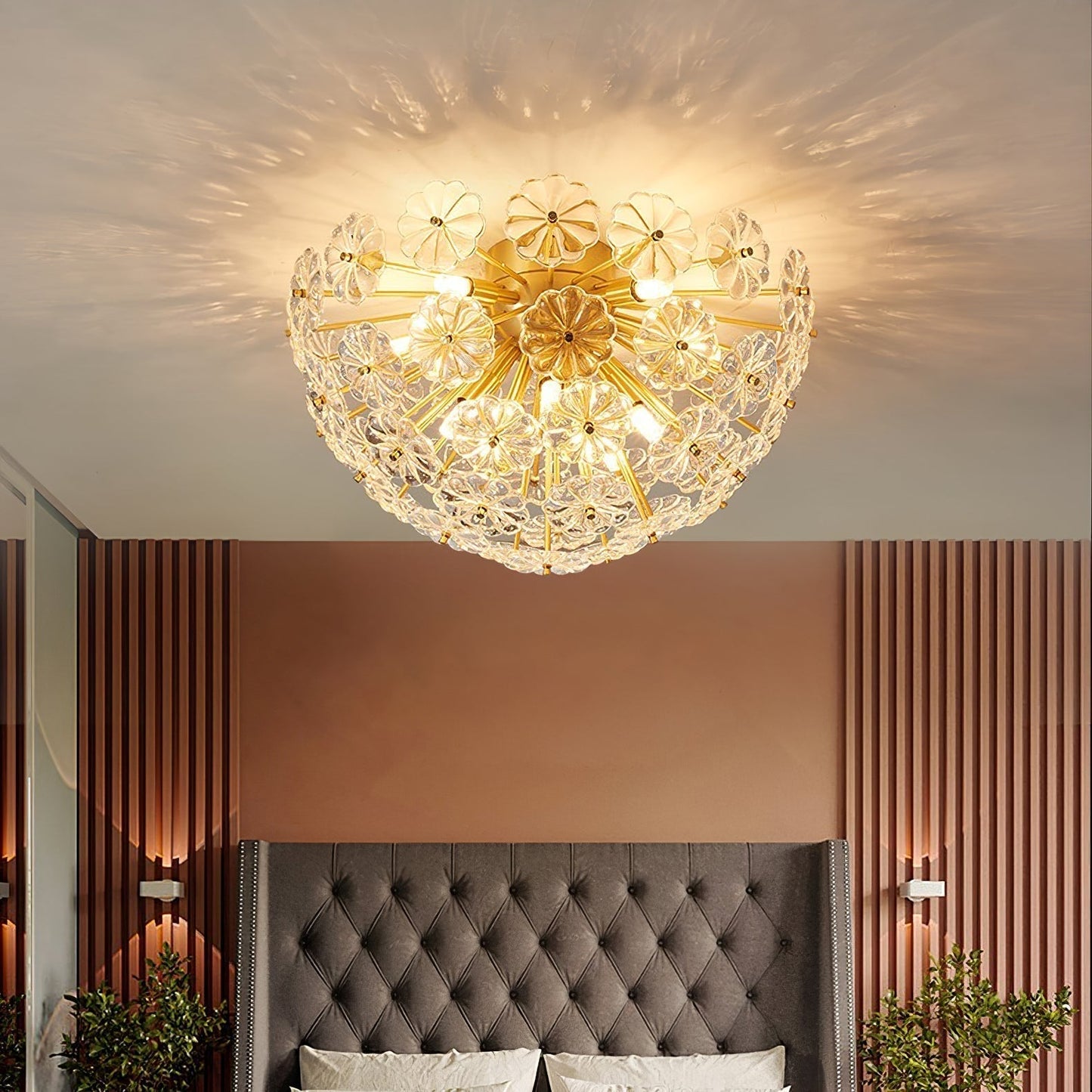 Lampe Plafond LED Élégant et Chaud