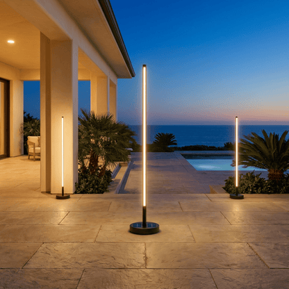 Lampadaire Extérieur Solaire Moderne Design Slim
