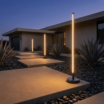 Lampadaire Extérieur Solaire Moderne Design Slim
