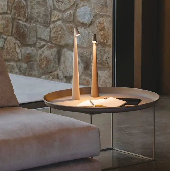 Lampe de table LED sans fil design minimaliste – Éclairage d’ambiance pour salon, chambre ou bureau-lumière-Oslo France