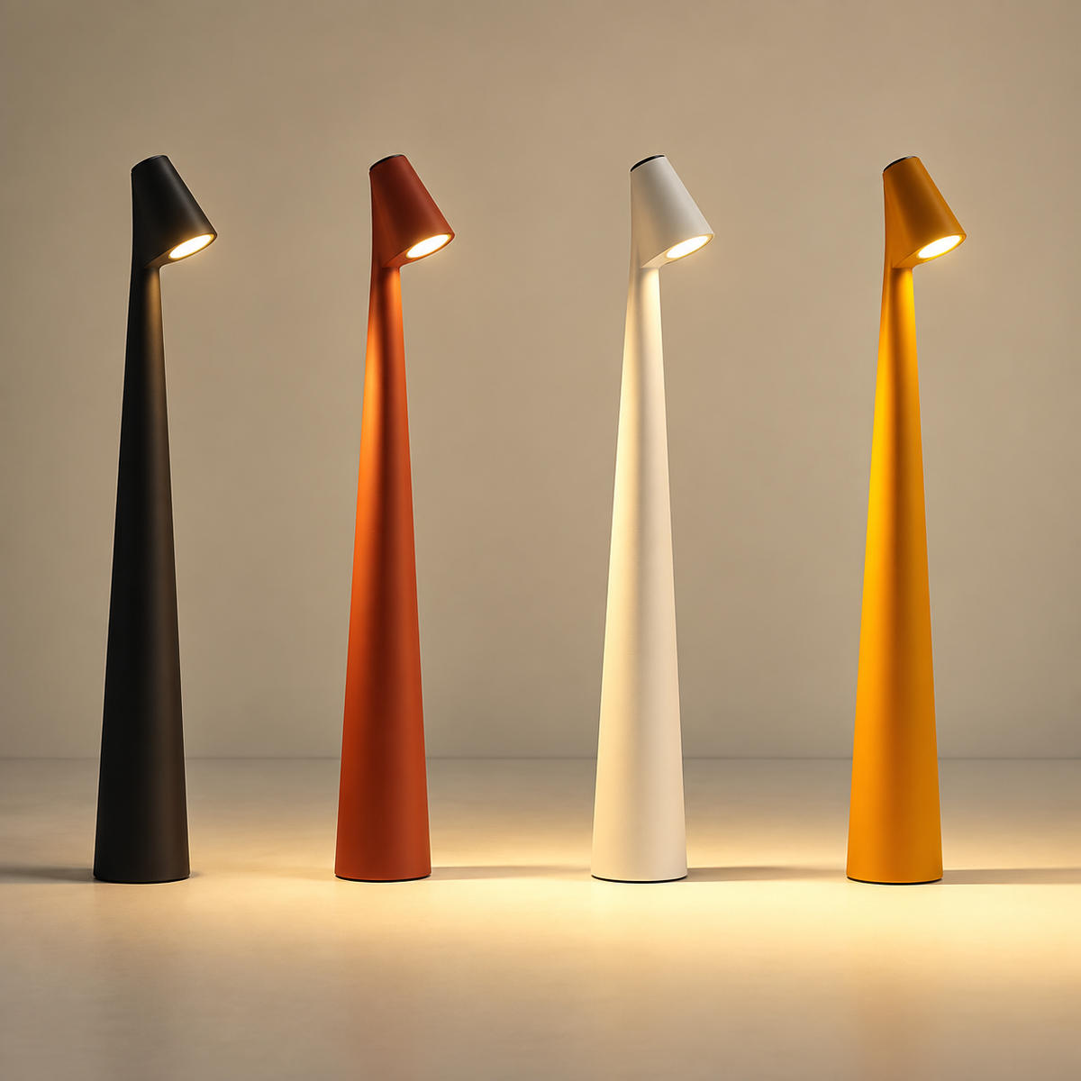 Lampe de table LED Sans Fil Design Minimaliste Eclairage d’Ambiance - Foivo