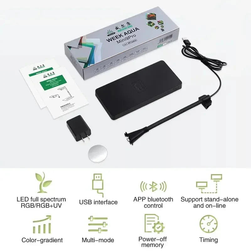 Lampe Aquarium LED USB Éclairage à Spectre Complet pour Plantes Aquatiques 3