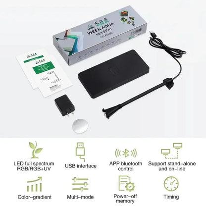 Lampe Aquarium LED USB Éclairage à Spectre Complet pour Plantes Aquatiques 3