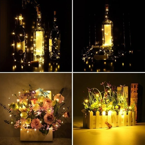 Lampe Décorative LED Bouteille Ambiance Chaleureuse 12