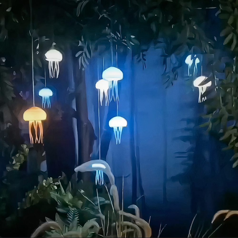Lampe Décorative Méduse Interactive avec Éclairage Multicolore 6