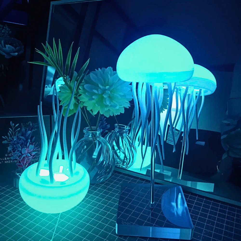 Lampe Décorative Méduse Interactive avec Éclairage Multicolore 8