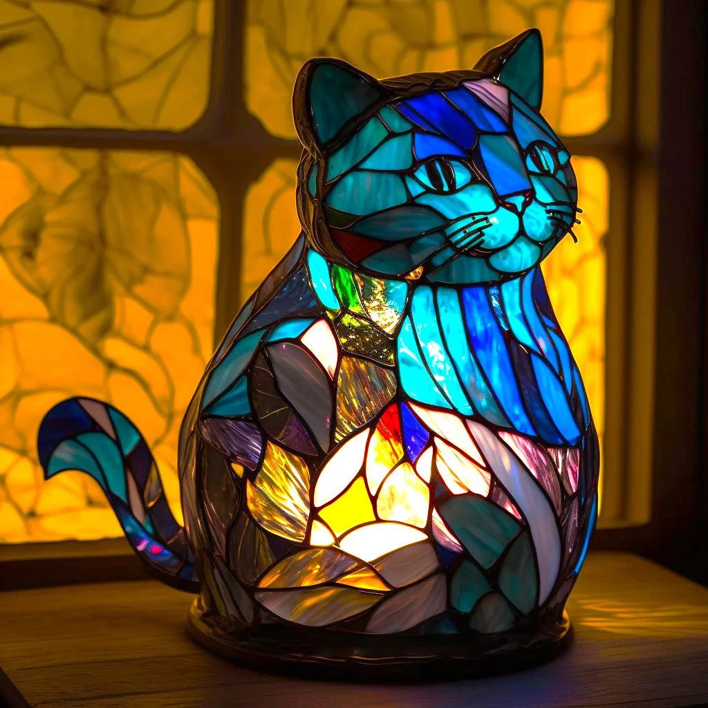 Lampe Décorative Vitrail Verre Design Original Salon