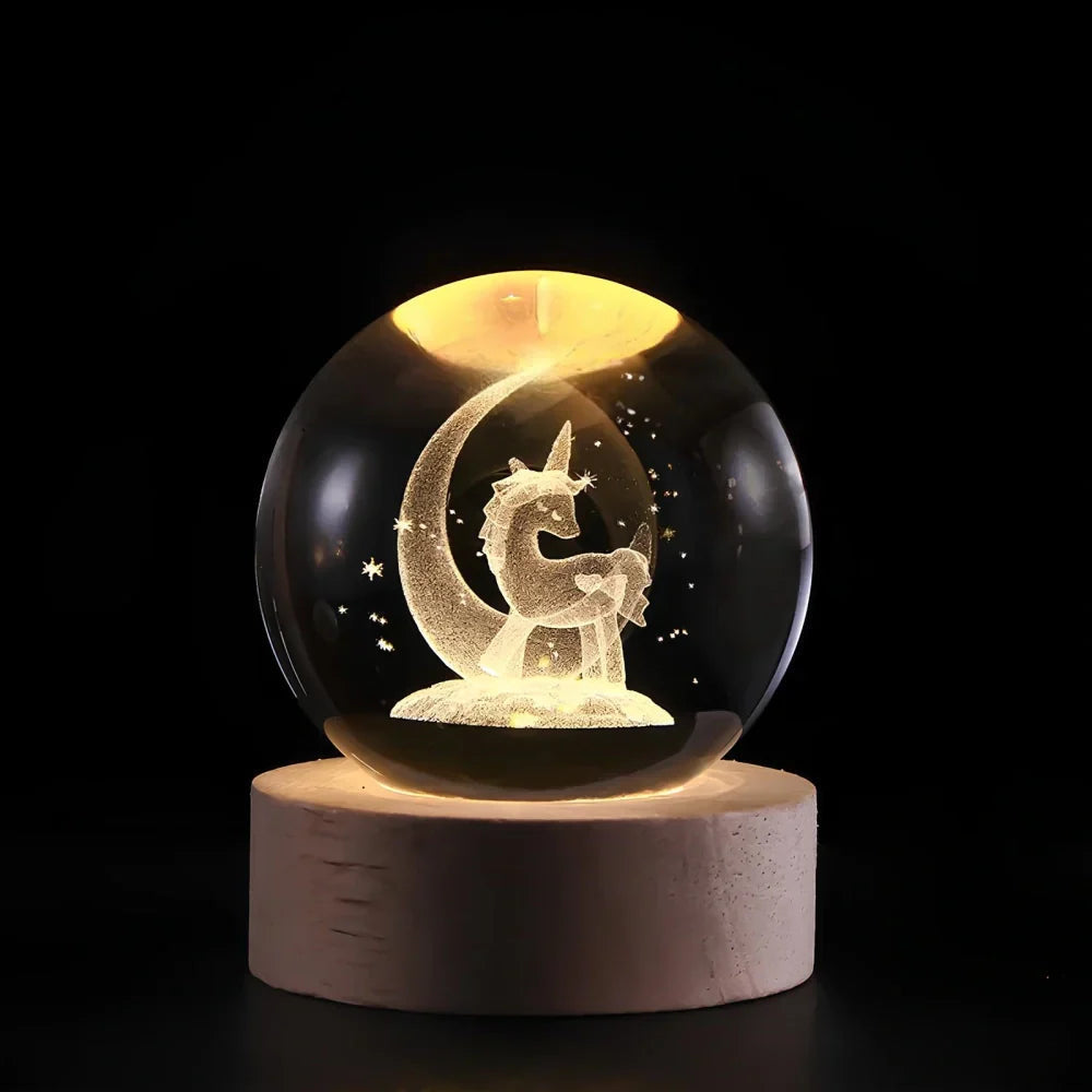 Lampe Décorative en Cristal 3D pour Maison 9
