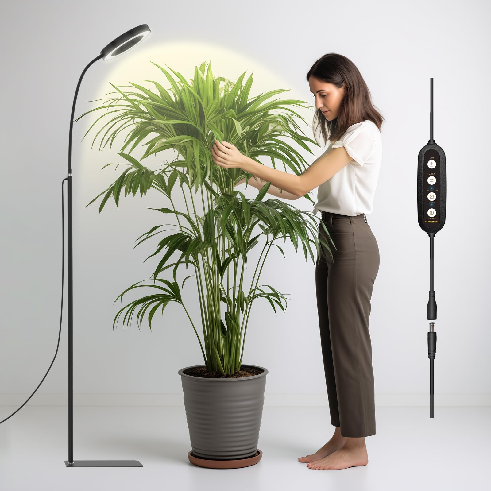Lampe horticole LED 20W avec minuterie et intensité variable - Foivo