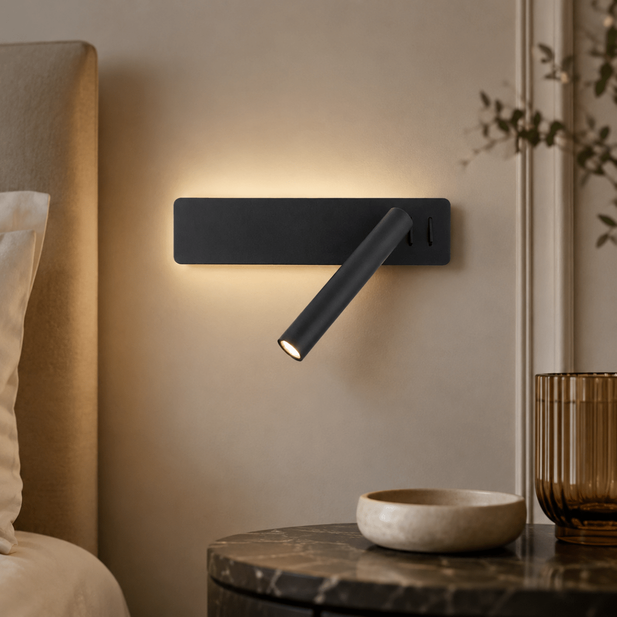 Lampe LED Rotative Moderne pour Lecture et Éclairage 1