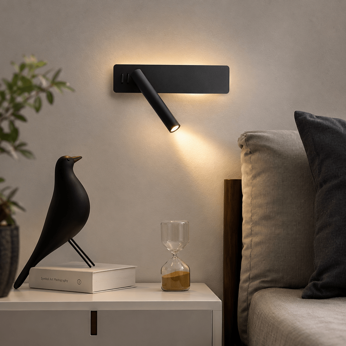 Lampe LED Rotative Moderne pour Lecture et Éclairage 3