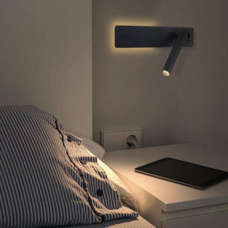 Lampe Murale LED Tête Réglable Moderne Lecture