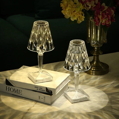 Lampe de chevet rechargeable Cristal tactile