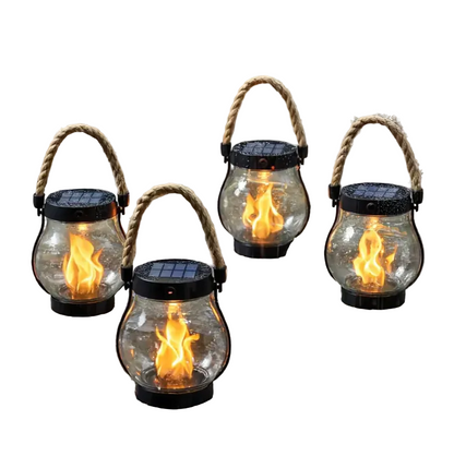 Lampe Solaire Extérieur Effet Flamme Ambiance - Foivo
