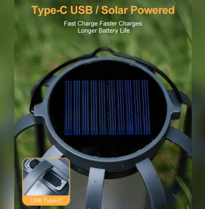 Lampe Solaire Ambiance Flamme pour Extérieur 3