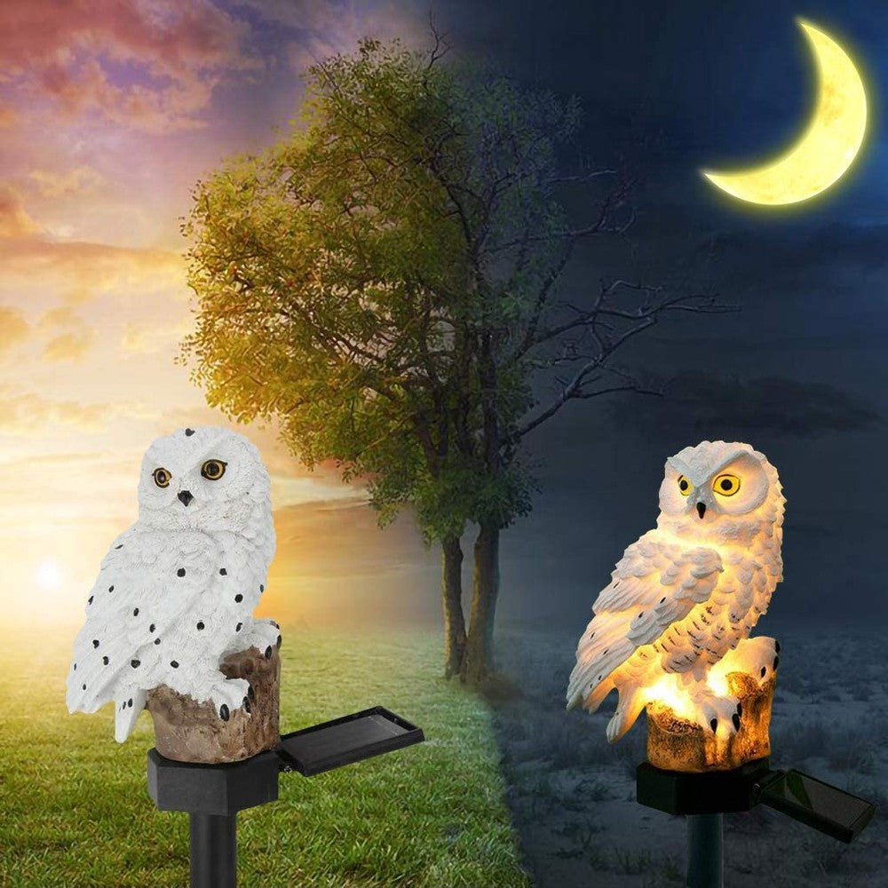 Lampe Solaire Extérieur Hibou Décoratif Éclairage Jardin LED 2