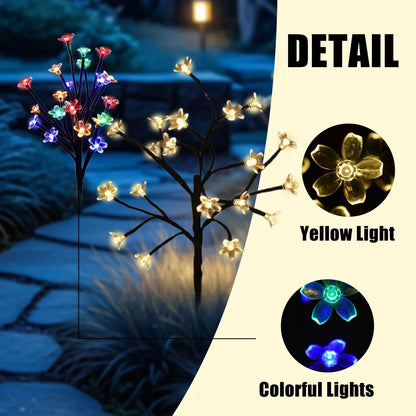 Lampe Solaire Extérieur Jardin Design Cerisier Éclairante 4
