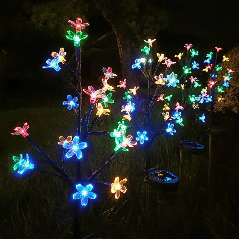 Lampe Solaire Extérieur Jardin Design Cerisier Éclairante 5