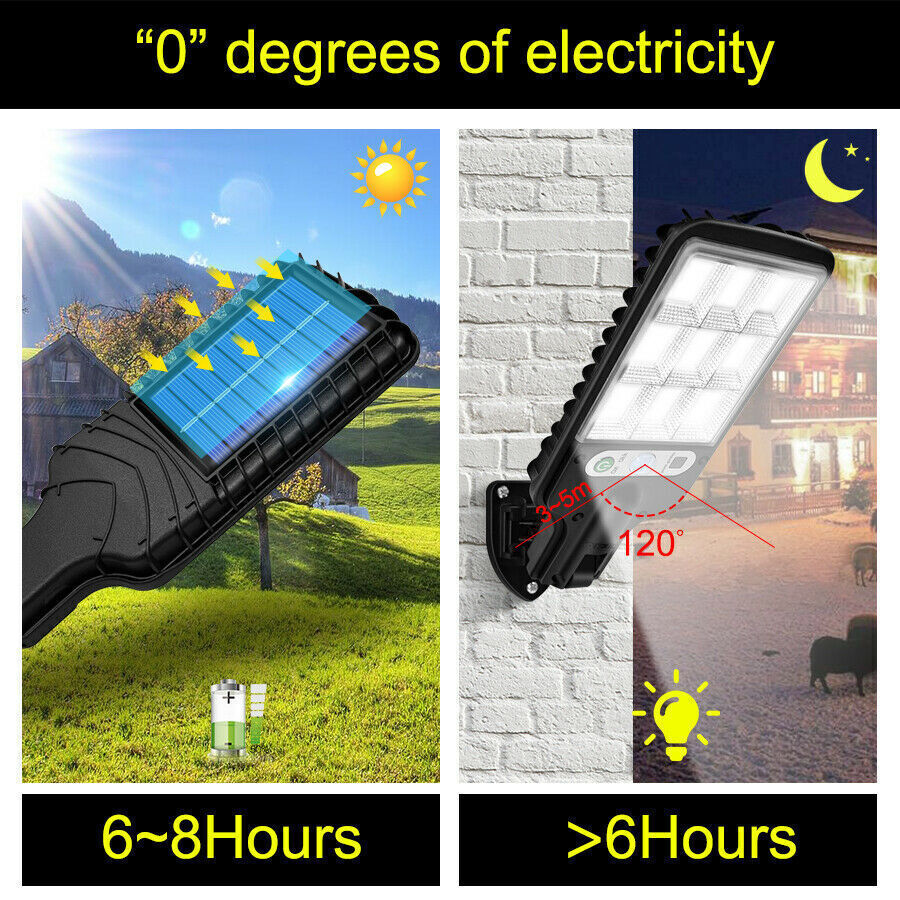 Lampe Solaire Extérieur LED Haute Performance avec Détection de Mouvement 6