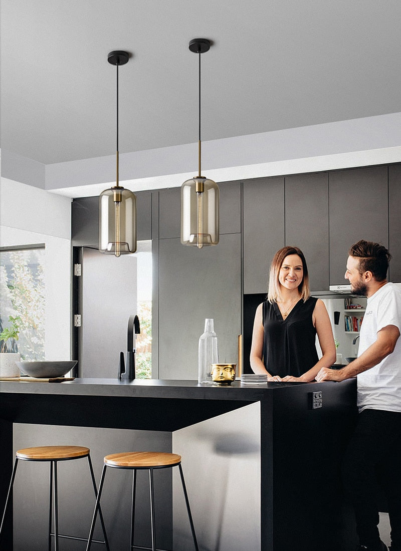 Lampe Suspendue Moderne en Verre 8