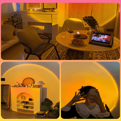 Lampe d Ambiance LED Projection Coucher de Soleil pour Salon 3