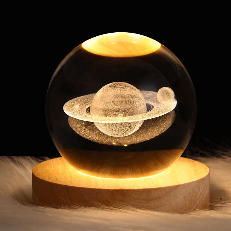 Lampe dambiance Unisexe Cristal 3D Design Moderne - Foivo