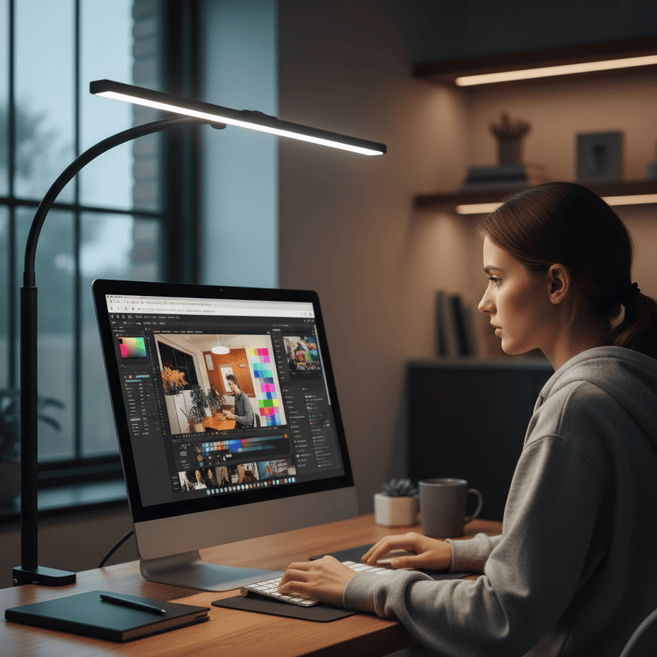 Lampe de Bureau LED Flexible Col de Cygne 4