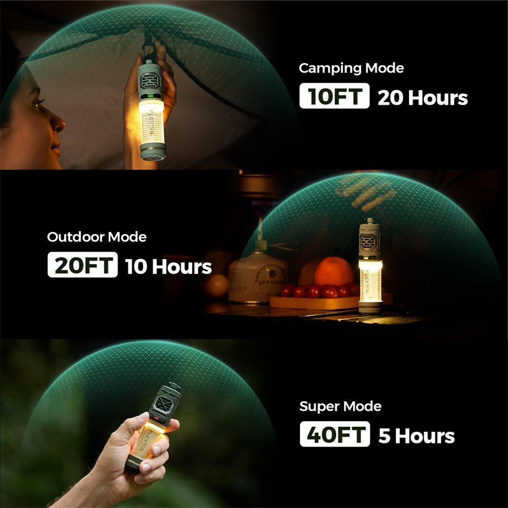 Lampe de Camping Multifonction 2 en 1 pour Extérieur 4
