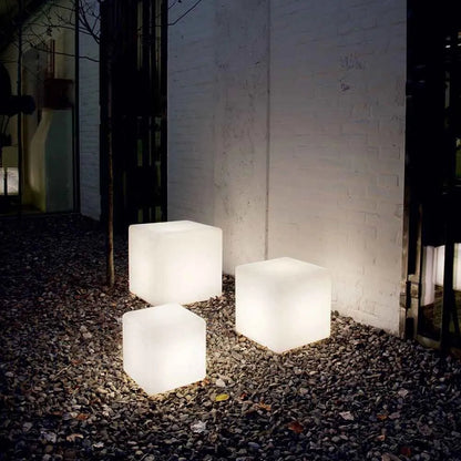 Lampe Jardin Cube Design Moderne - Foivo