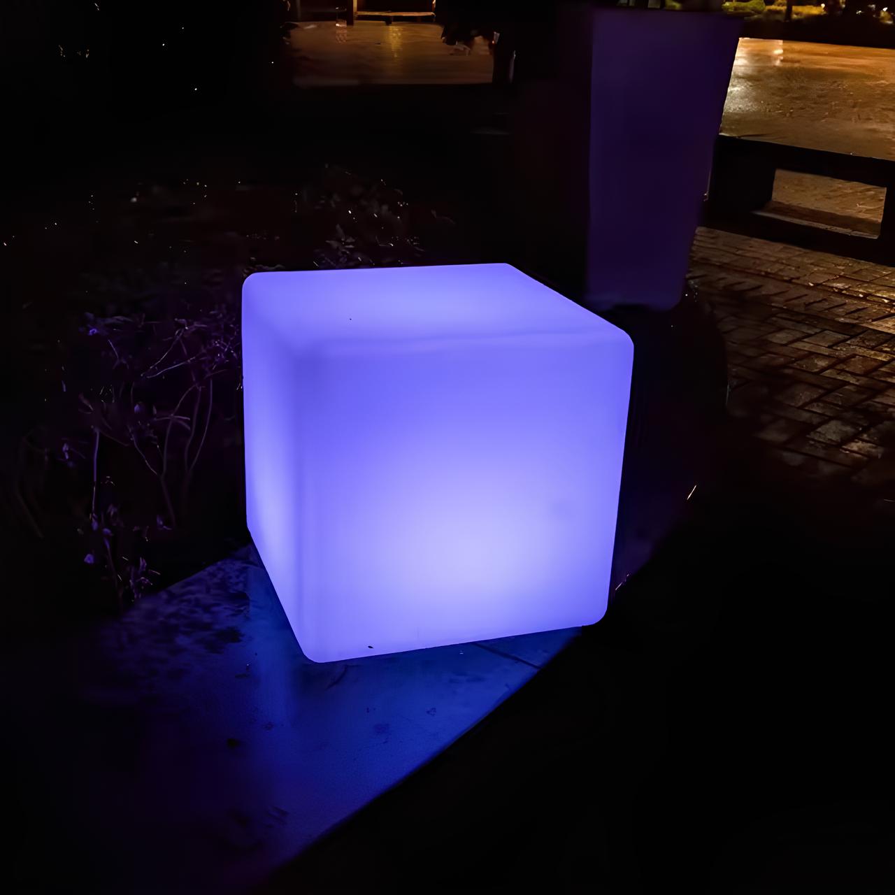 Lampe de Jardin Cube Moderne 3