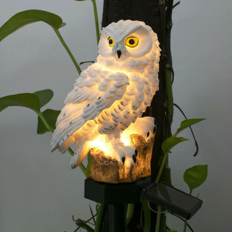 Lampe Jardin Solaire Design Hibou - Foivo